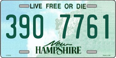 NH license plate 3907761
