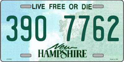 NH license plate 3907762