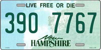 NH license plate 3907767