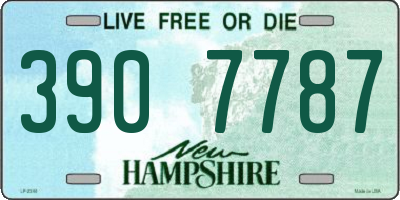 NH license plate 3907787