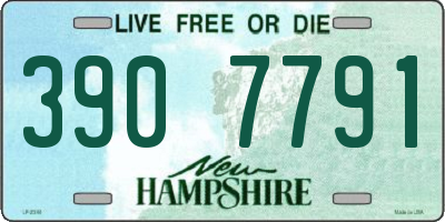NH license plate 3907791