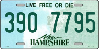 NH license plate 3907795