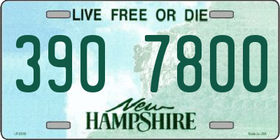 NH license plate 3907800