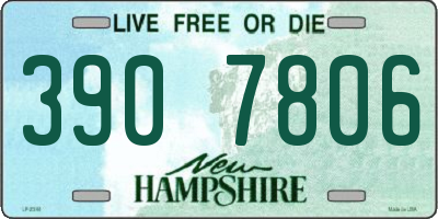 NH license plate 3907806