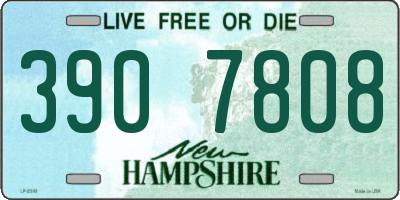 NH license plate 3907808