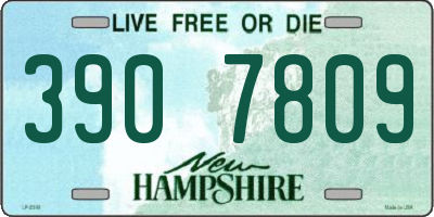 NH license plate 3907809