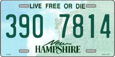 NH license plate 3907814