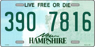 NH license plate 3907816