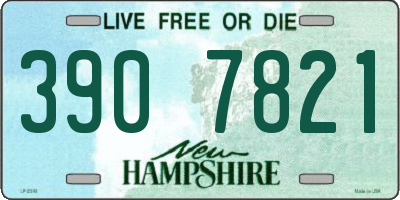 NH license plate 3907821