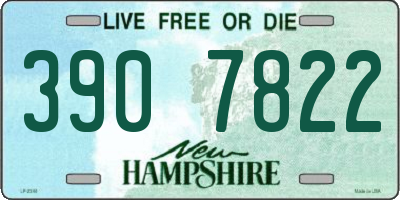 NH license plate 3907822