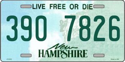 NH license plate 3907826