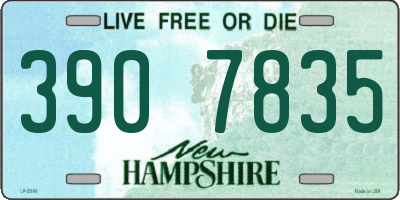 NH license plate 3907835