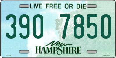 NH license plate 3907850