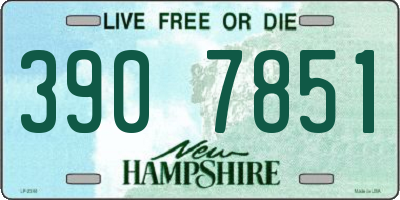 NH license plate 3907851