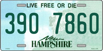 NH license plate 3907860
