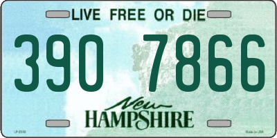 NH license plate 3907866