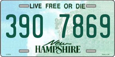 NH license plate 3907869