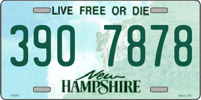 NH license plate 3907878