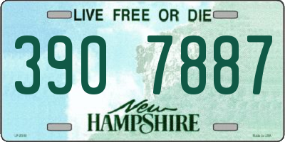 NH license plate 3907887