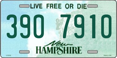 NH license plate 3907910