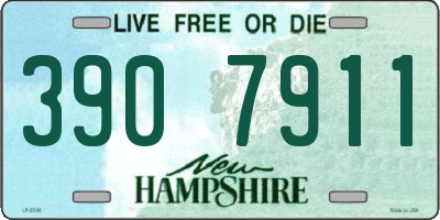 NH license plate 3907911