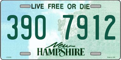 NH license plate 3907912