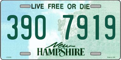NH license plate 3907919