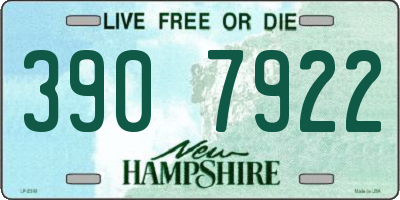 NH license plate 3907922