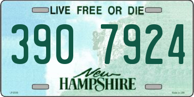 NH license plate 3907924