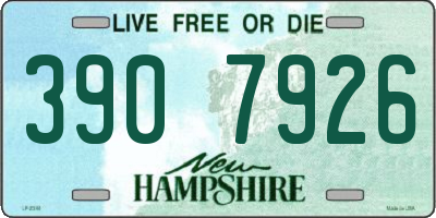 NH license plate 3907926