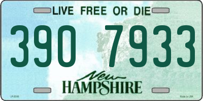 NH license plate 3907933