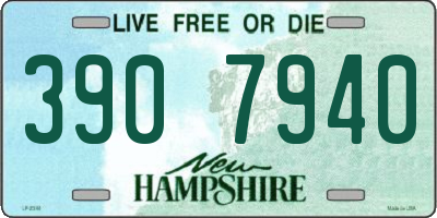 NH license plate 3907940