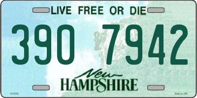 NH license plate 3907942