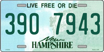 NH license plate 3907943