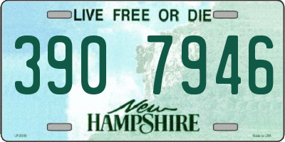 NH license plate 3907946