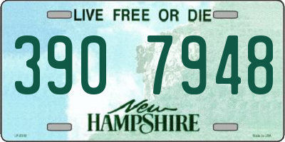 NH license plate 3907948