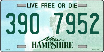 NH license plate 3907952