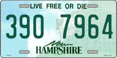 NH license plate 3907964