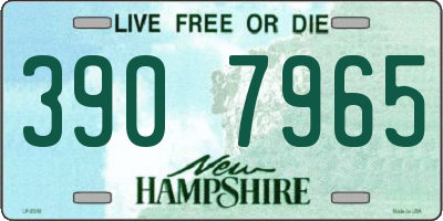 NH license plate 3907965