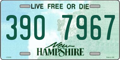 NH license plate 3907967