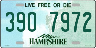 NH license plate 3907972