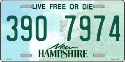 NH license plate 3907974