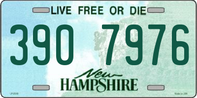 NH license plate 3907976