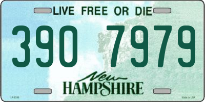 NH license plate 3907979