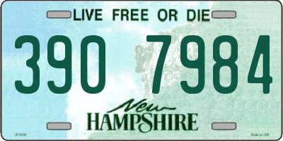NH license plate 3907984