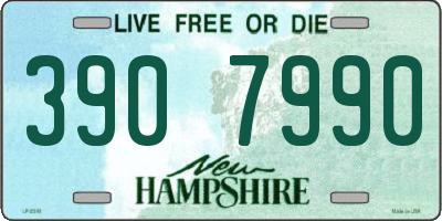 NH license plate 3907990