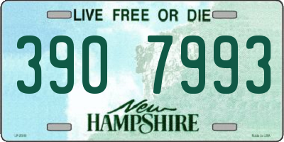 NH license plate 3907993