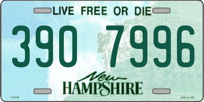 NH license plate 3907996