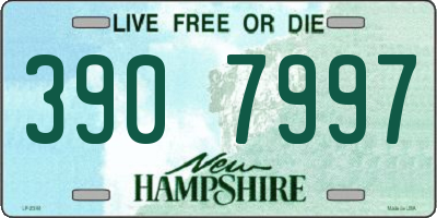 NH license plate 3907997