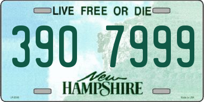 NH license plate 3907999